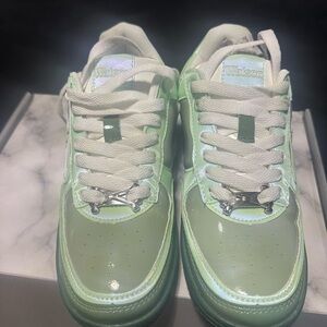 Kids Green Sneakers Watson Brand Unisex size 5